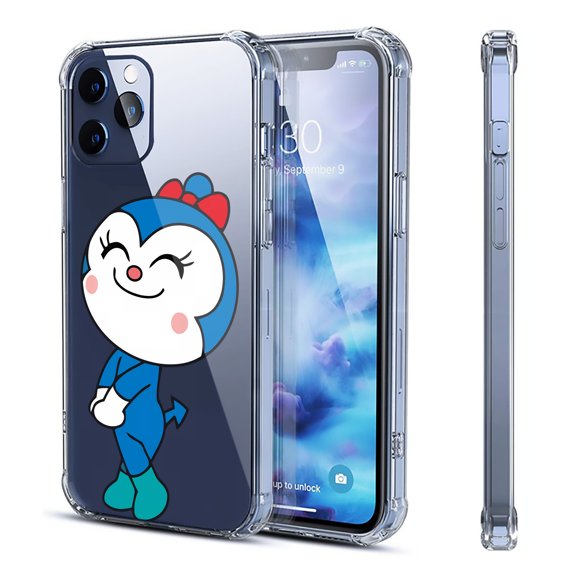 （画像用） アンパンマン Anpanman 【iPhone 12シリーズ対応】透明スマホケース（クリアソフトケース）